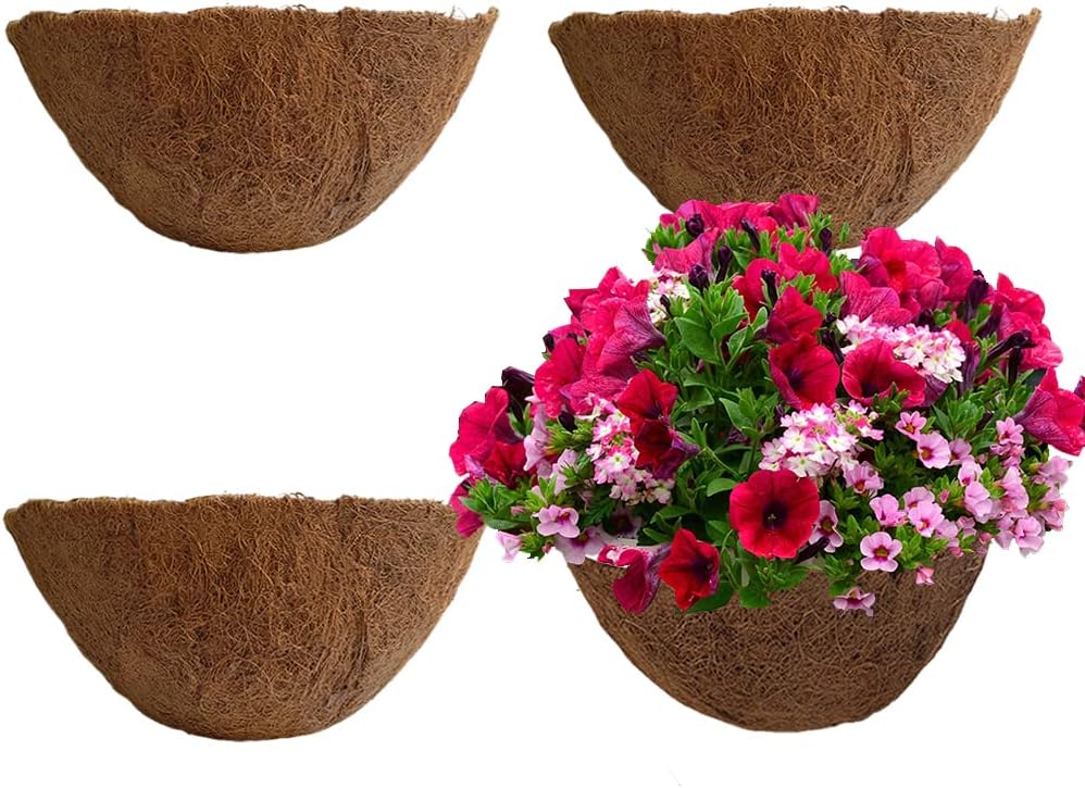 4PCS Coco Liner for Hanging Basket 20 Inch Round 100