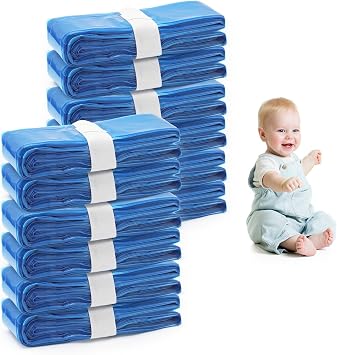 12 Pack Nappy Bin Refill, 4.5m Diaper Pail Disposal Bags Odour-Free Nappy Bin Liners Compatible with Tommee Tippee, Angelcare, Diaper Genie, Twist & Click for Nursery and Travel