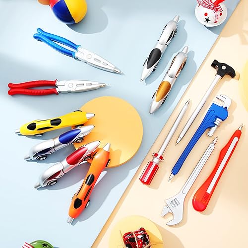Miniatura 6 de Zonon 24 bolígrafos de auto y novedosas herramientas, bolígrafos de tinta colorida, bolígrafos de escritura divertidos, bolígrafos de escritura para