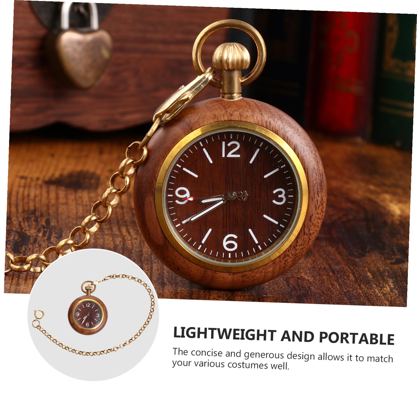 Ipetboom Reloj de Bolsillo Mecánico Vintage Collar de Aleación y Vidrio, Diseño Clásico Preciso para Uso Diario y Obsequio Especial Varios Estilos