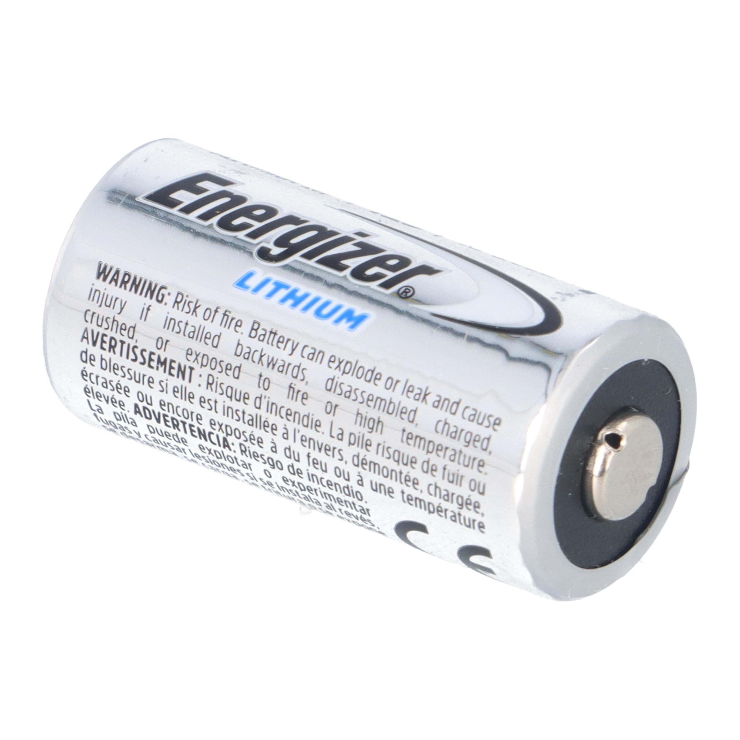 Batteria al litio CR123A 3V EL123AP Set 50 1500mAh Li/MnO2 con PTC ad alta corrente – Batteria monouso per fotocamera, sistema di allarme, torcia – Energizer