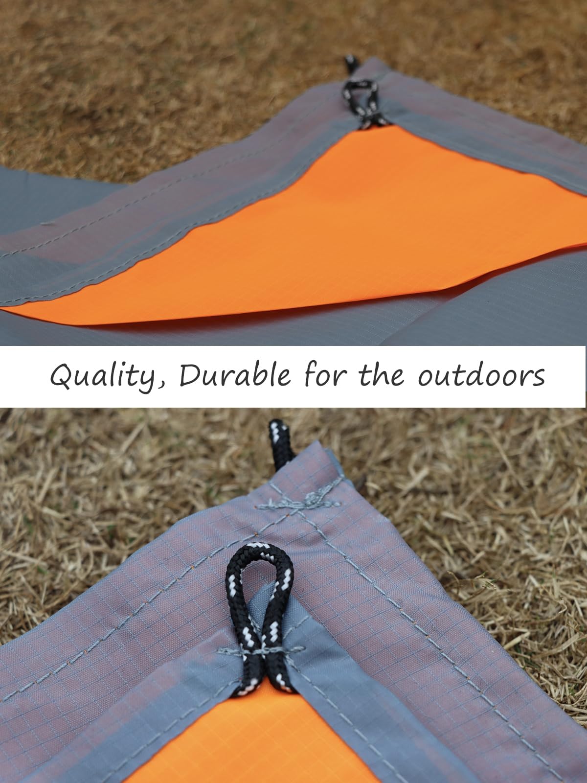 Coperta Picnic Impermeabile Portatile Ultraleggero 140x150cm Blu Grigio Arancione