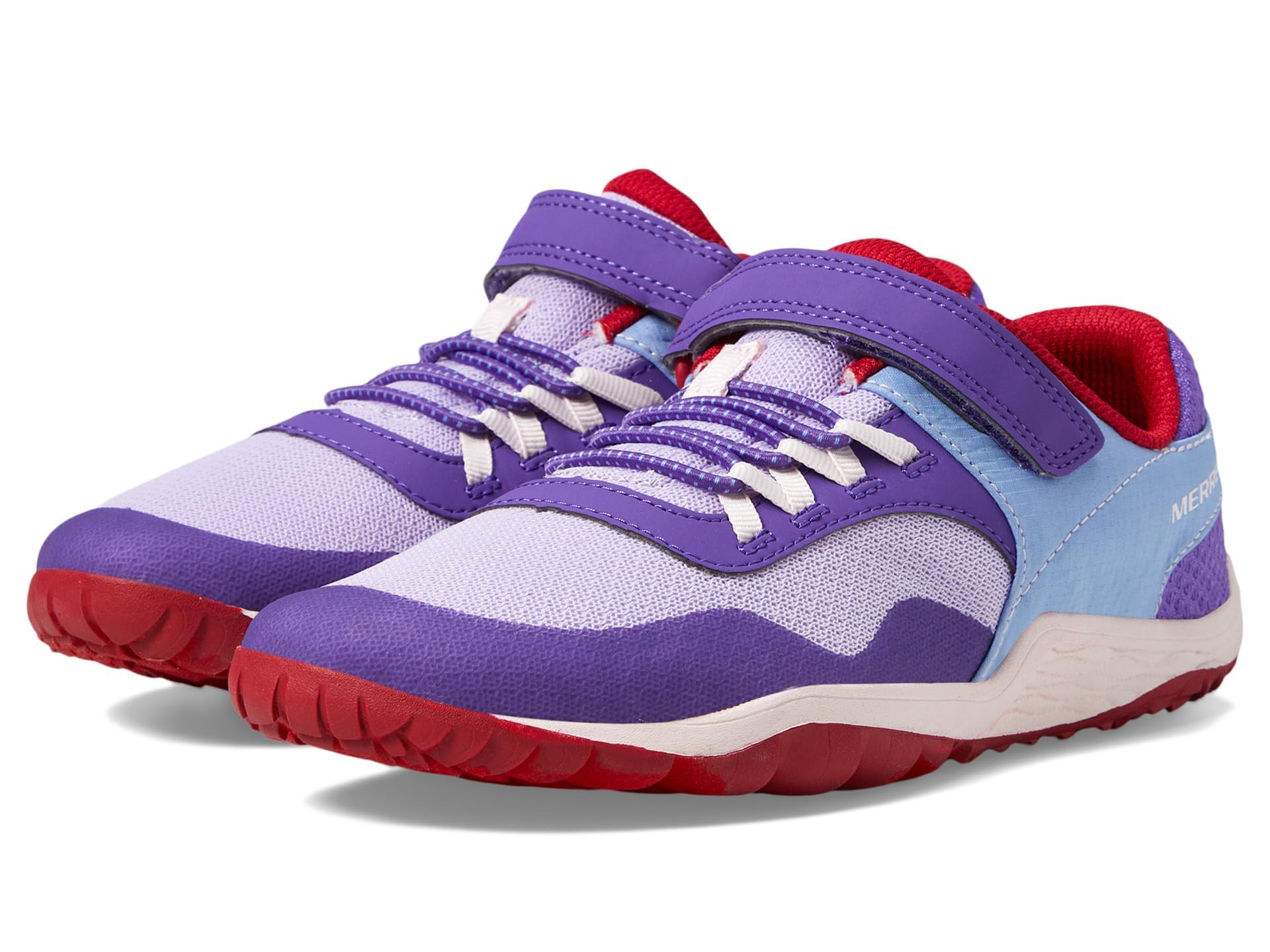 Merrell Girls Trail Glove 7 a/C (Toddler/Little Big Kid) Hiking Shoe, Purple/Chili, 12