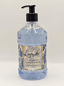 LA FLORENTINA Lavender Hand Wash, Alighiero Campostrini Collection, Made in Italy, 16.5 Fl Oz Pump Bottle