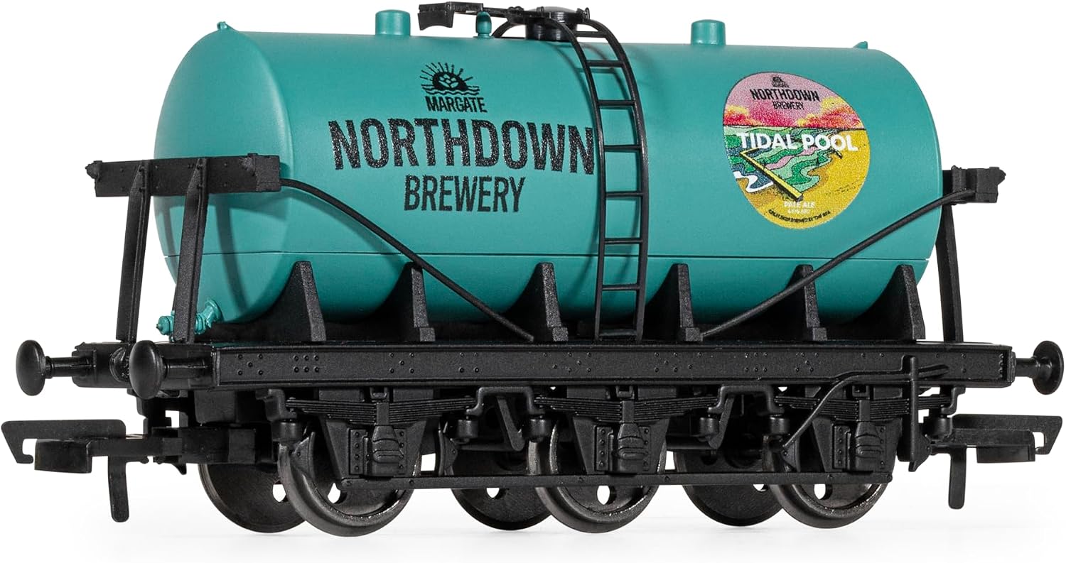 Hornby R60282 Northdown Brewery Tidal Pool Tanker Freight Wagons, Green