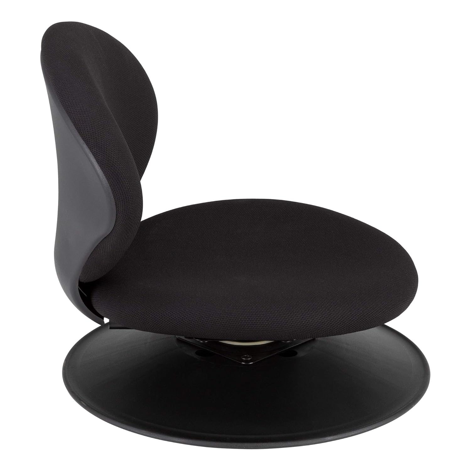 Norwood Commercial Furniture - NOR-ENI225BK-SO 360-Degree Swivel Padded Floor Chair with Back Rest for Teachers, Students, and Gamers, Black