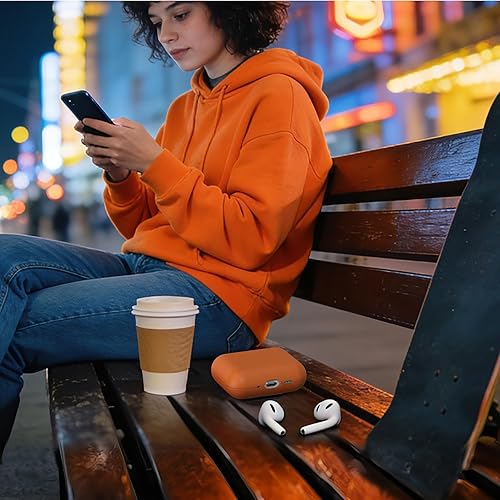 Miniatura 5 de Leather AirPods Pro 3 Case Handcrafted Vintage Genuine Leather AirPods Pro 3 Protective Cover All-Around Shockproof Protection AirPods Pro 3 Pro