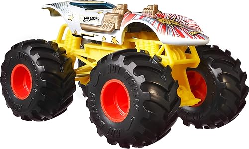 Hot Wheels Monster Trucks - Surtido a escala 1:24 para niños de 3, 4, 5, 6, 7, 8 años, gran regalo, camiones de juguete a gran escala