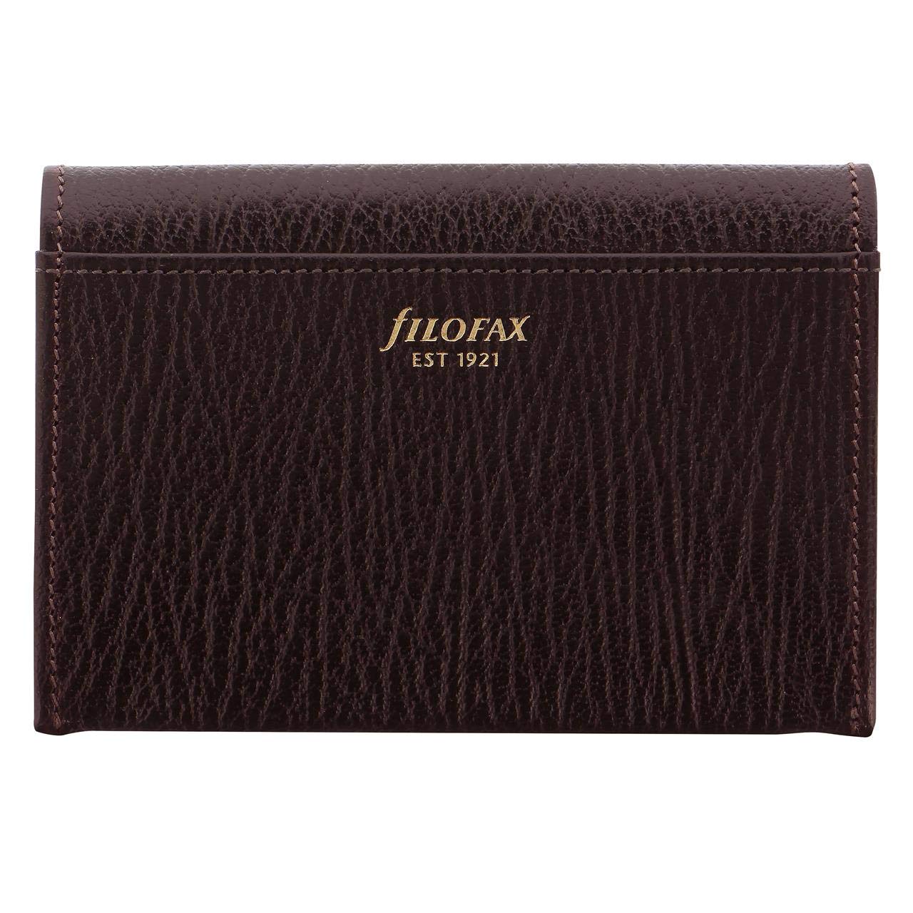 Filofax Porta biglietti da visita in pelle Chester marrone