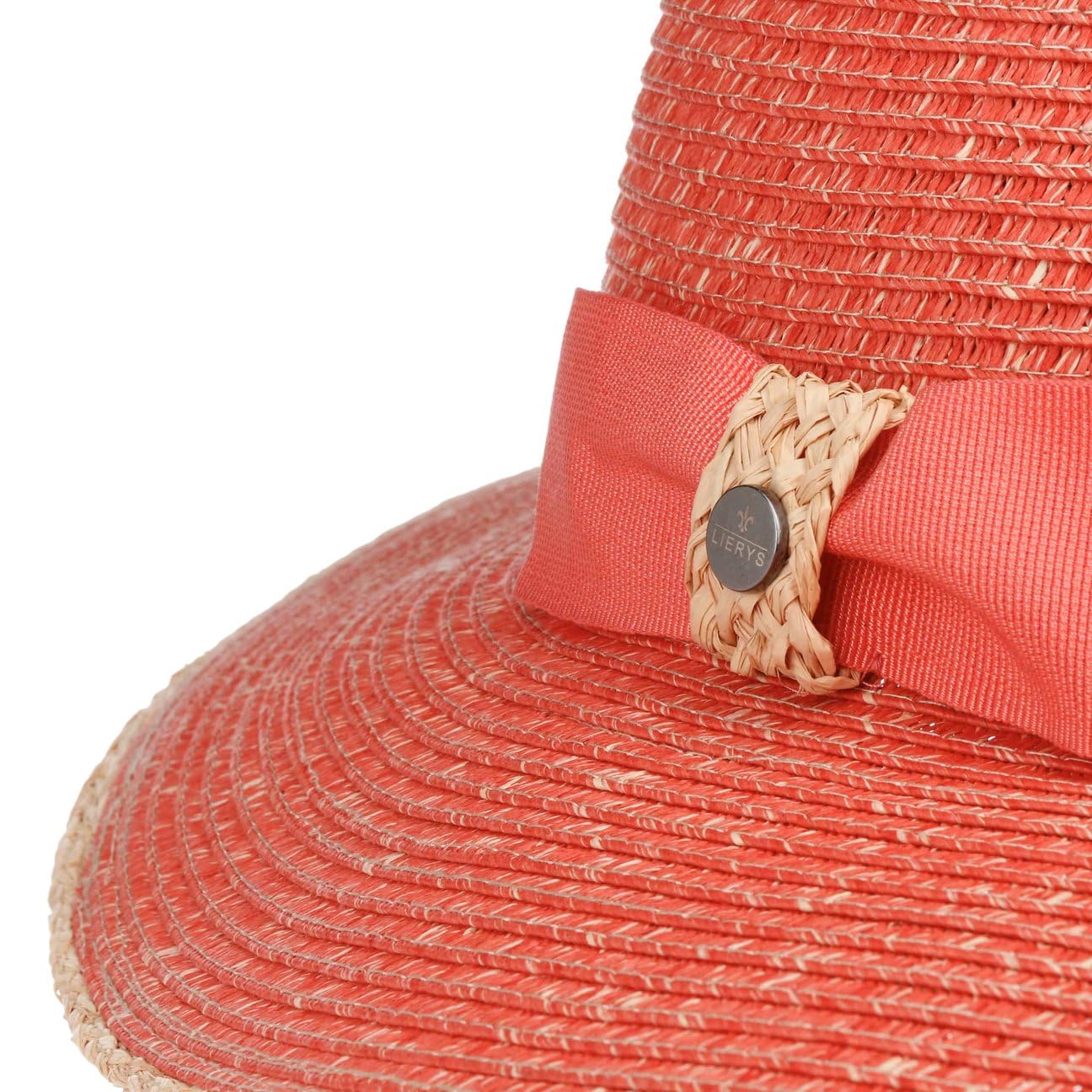 SOMBREROSHOP Valcesta Sombrero Traveller de Paja Multicolor con Lazo Mujer Primavera Verano