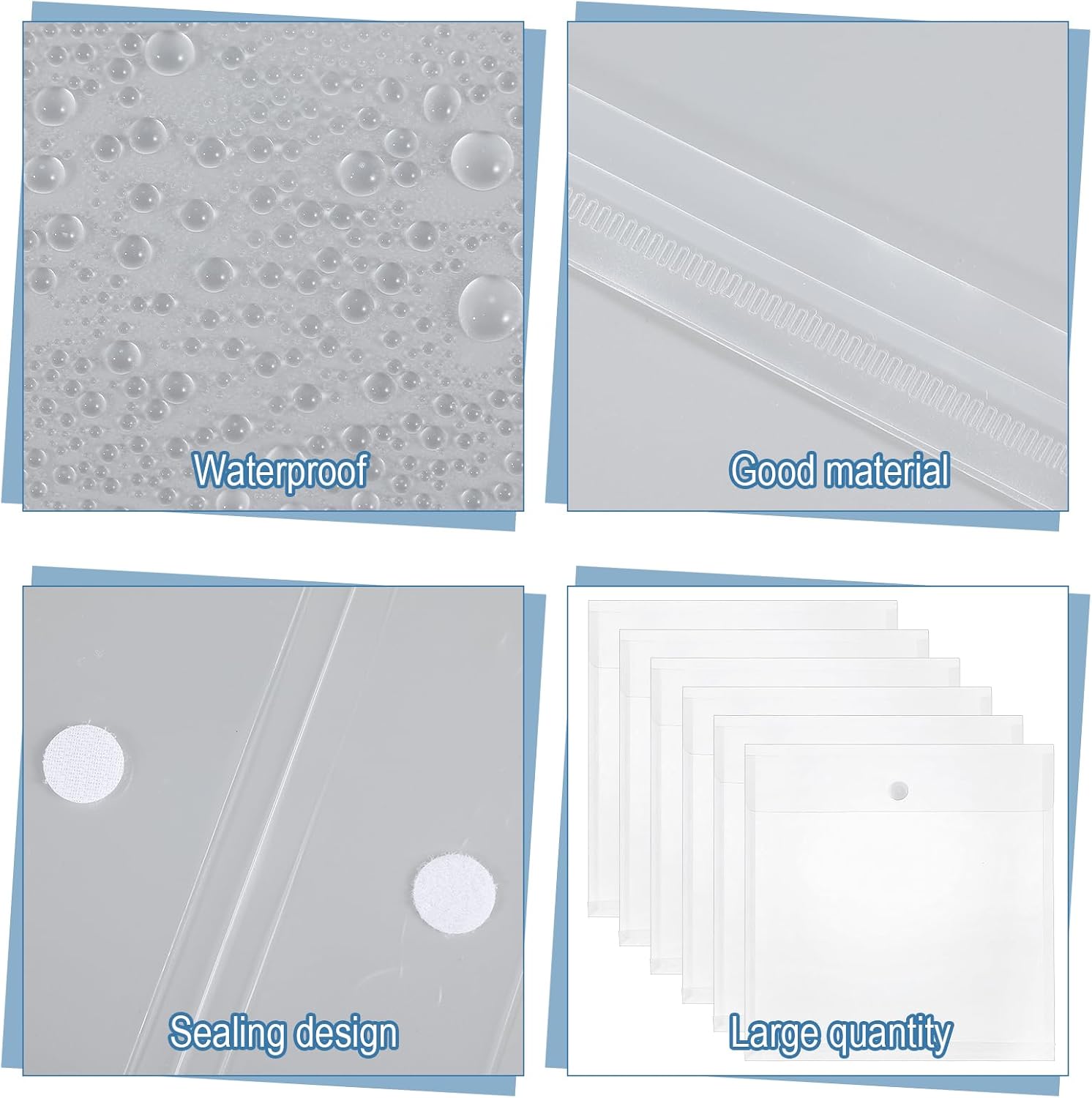Afcabakila 24Pcs Scrapbook Paper Storage 12 x 12 Paper Storage Top Loading Plastic Scrapbook Storage Box Reusable Clear Scrapbook Paper Organizer for Holding Scrapbook Paper Photos Vinyl Sheets Files