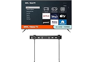 ONN 50-Inch Class 4K Roku Smart TV With Free Wall Mount