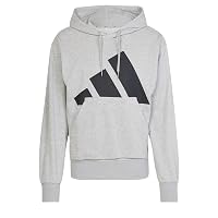 adidas Uomo Essentials Big Logo French Terry Hoodie Sweatshirt