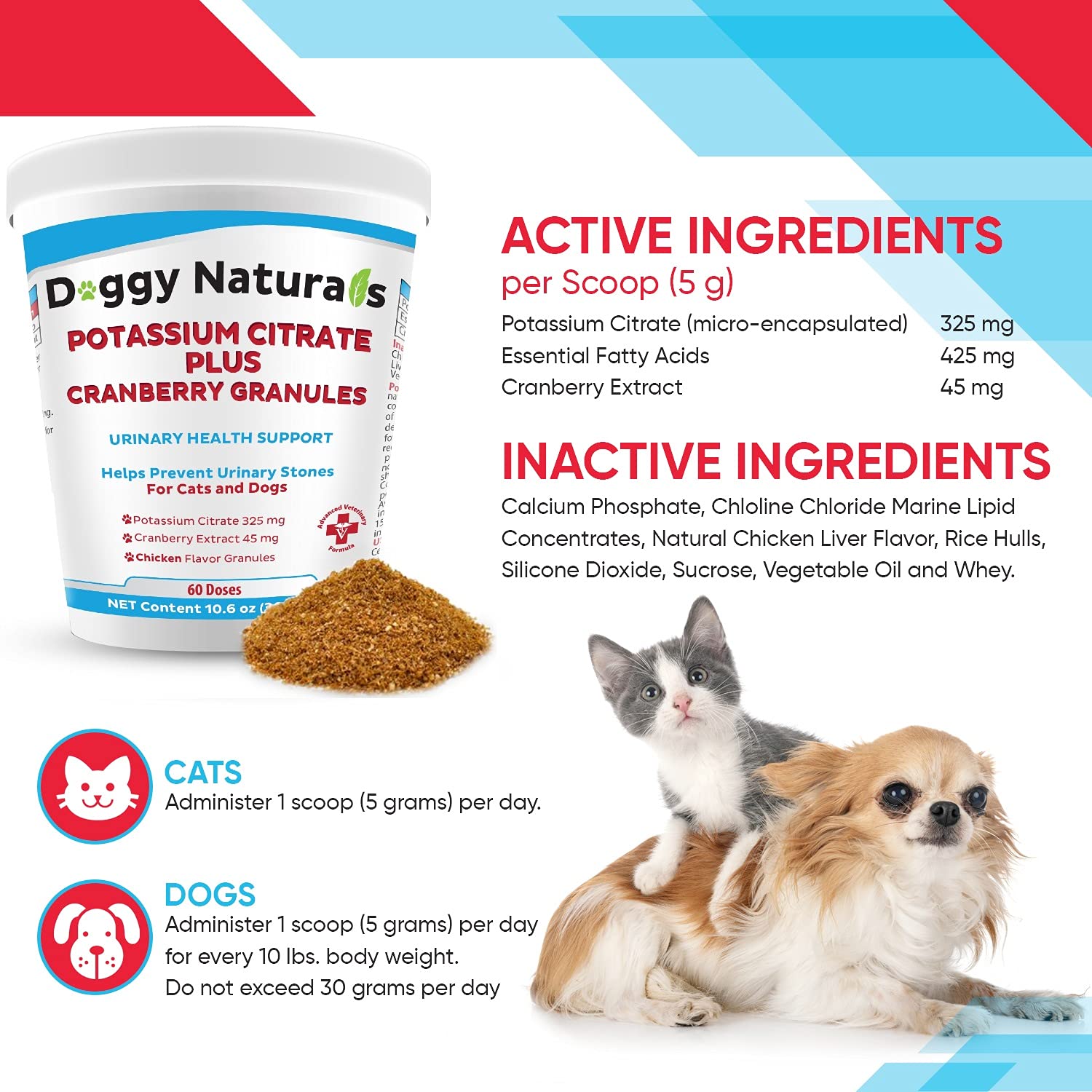 Buy Potassium Citrate Plus Cranberry Granules 300gm for Cats and Dogs