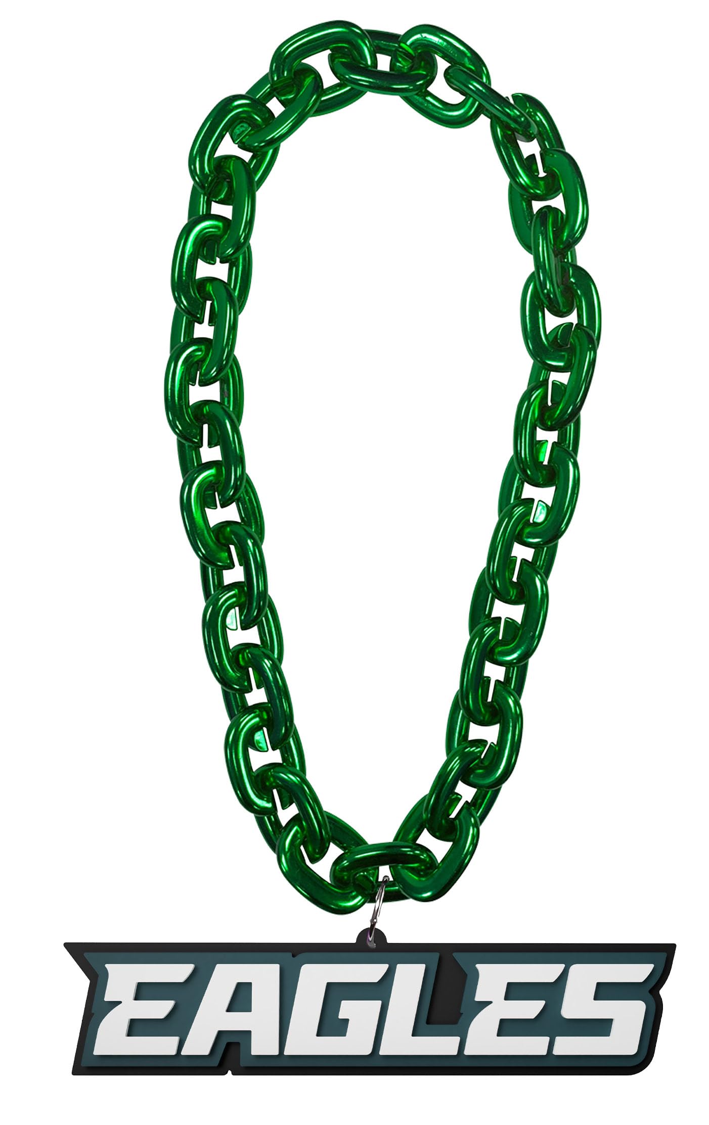 aminco Philadelphia Eagles Wordmark NFL Chaîne de fan Vert, Plastique, Pas de gemme
