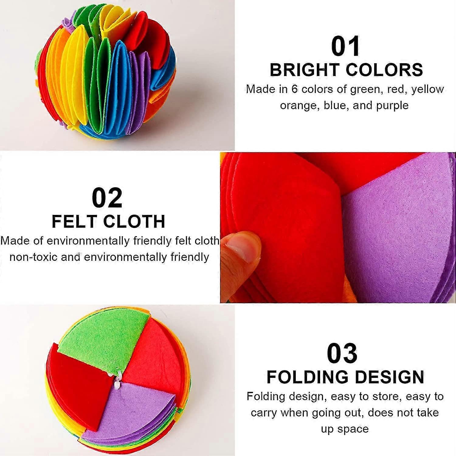 Snuffle Ball Dog Search Interactive Dog Toys Ball Snuffle Mat Rainbow Snuffle Ball Puzzle Toys