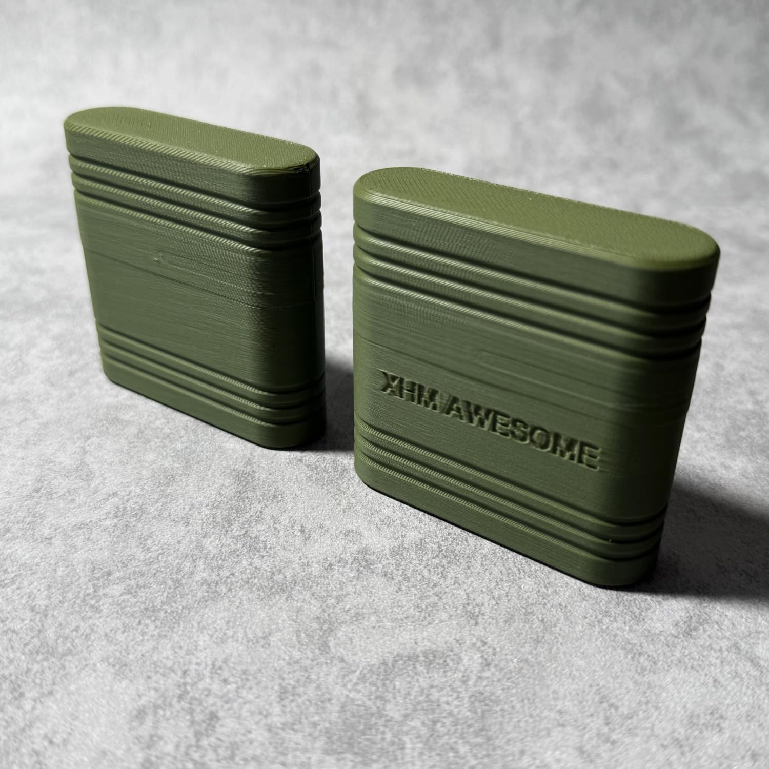 AA Battery Storage Case, Portable Batteries Holder, Tight Sealed & Splash Proof for Camping, Travel & Daily Organization, Pack of 2 (Military Green) image 4