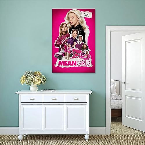 Miniatura 4 de Mean Poster - Póster de película para niñas 2024, lienzo, arte de pared, para sala de estar, dormitorio, pintura de 12 x 18 pulgadas (11.8 x 17.7 in)