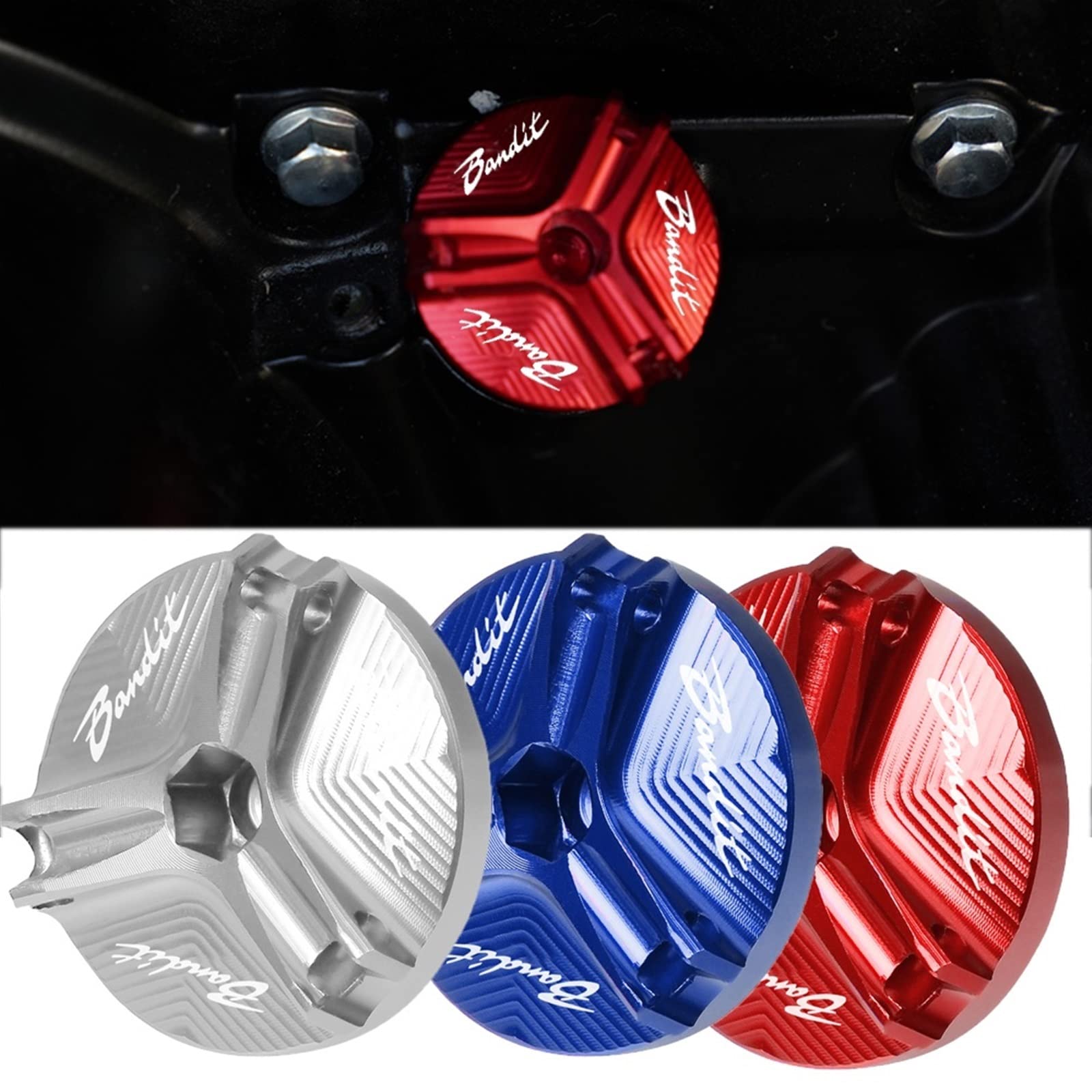 Bouchon De Remplissage D'huile Moteur En Aluminium CNC - Pour Suzuki Bandit 400/600/650/1200/1250 - Couleurs Au Choix