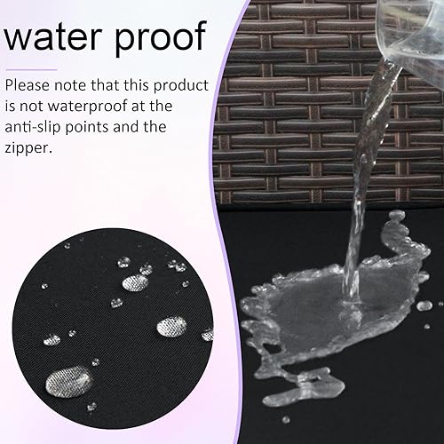 Miniatura 4 de HILUHIDI 14 fundas de cojín de repuesto, fundas de cojín para muebles de patio, fundas de cojín de repuesto para exteriores (23.6 x 23.6 x 4.33