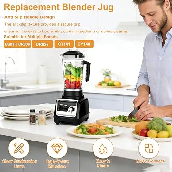 Replacement Blender Jug, 2.5 Liters Blender Spare Jar