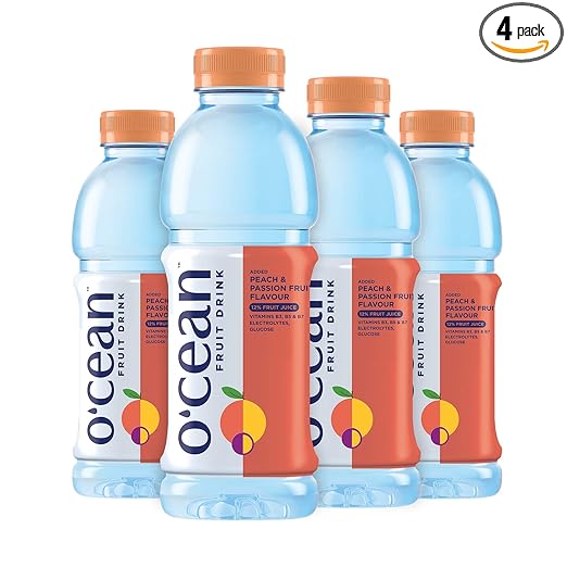 Ocean Fruit Drink Peach Passion 12% Fruit Juice 500 ml ( Pack of 4 )