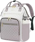 EMPSIGN 17 Inch Laptop Backpack for Women, Travel Computer Backpack, Large Capacity Water-repellent Quilted Casual Daypack