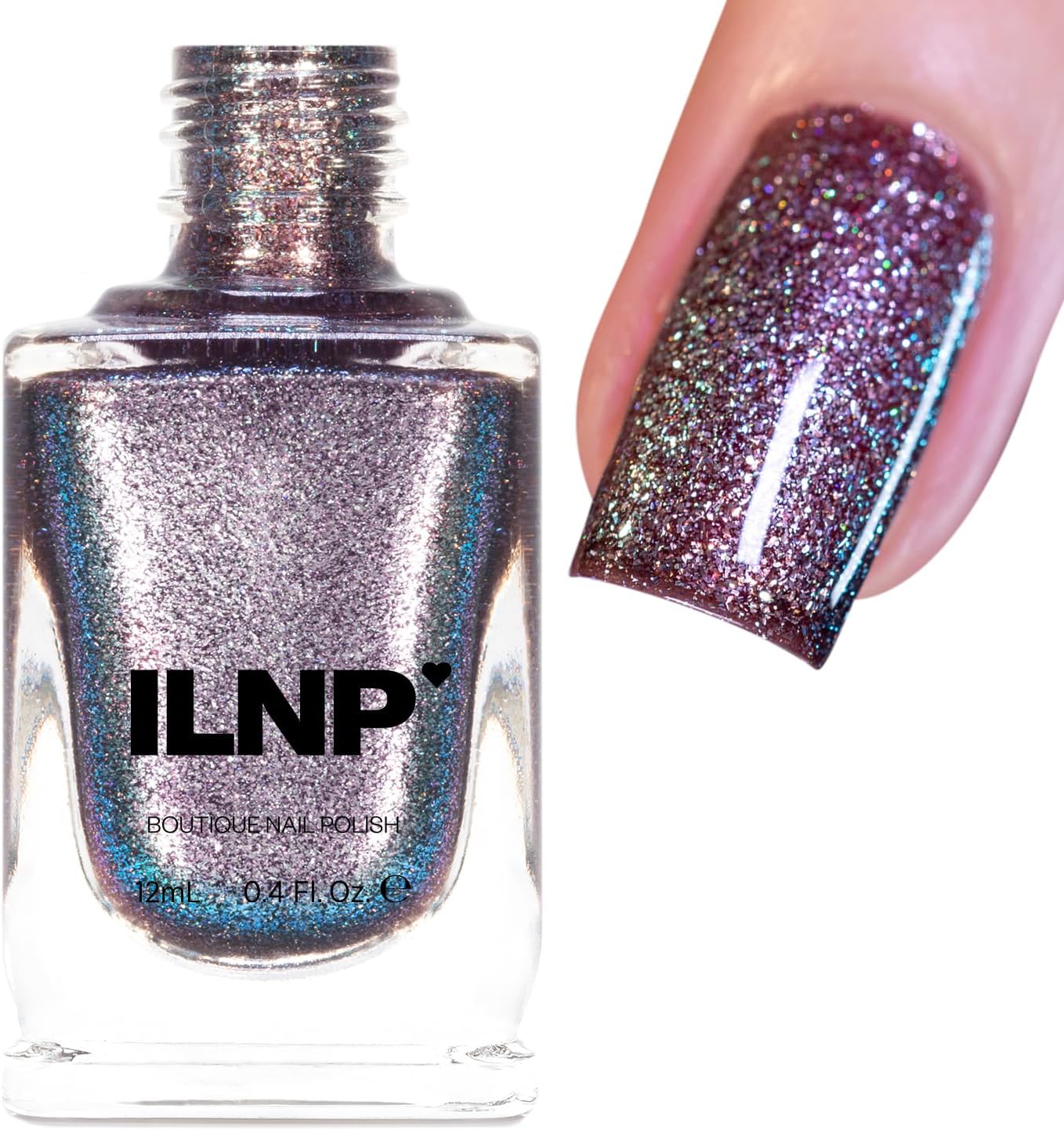 ILNP Moondust - Stellar Silver Holographic Shimmer Nail Polish