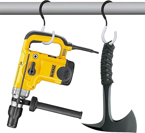 Miniatura 9 de echinff Paquete de 20 ganchos en forma de S para colgar, ganchos en forma de S con 2 fundas protectoras adicionales, gancho de baño, ganchos de