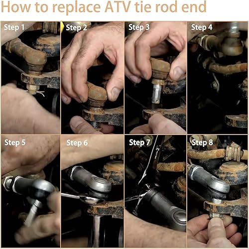 Miniatura 6 de Kit de extremo de barra de acoplamiento, compatible con Honda Foreman 400/450 / 500 1997-2017, Honda Foreman Rubicon 500 2001-2017, dos