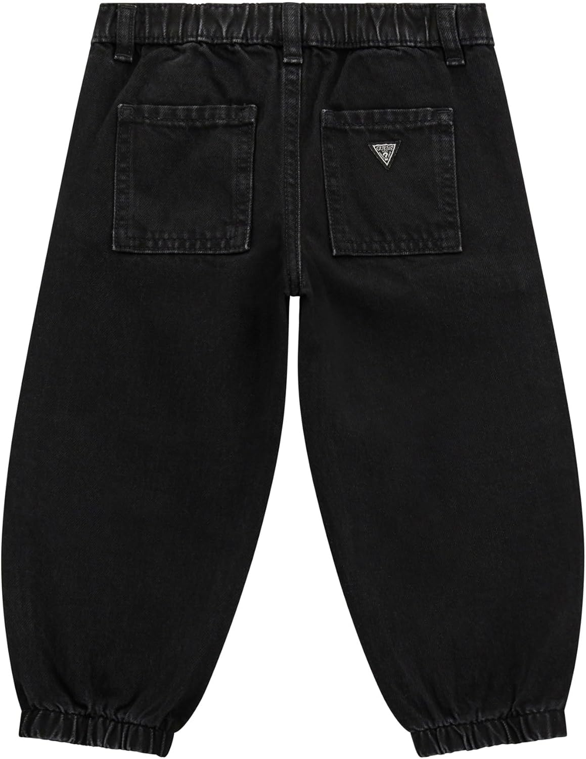 GUESS Boys' Black Denim Parachute Fit Pant - Image 2