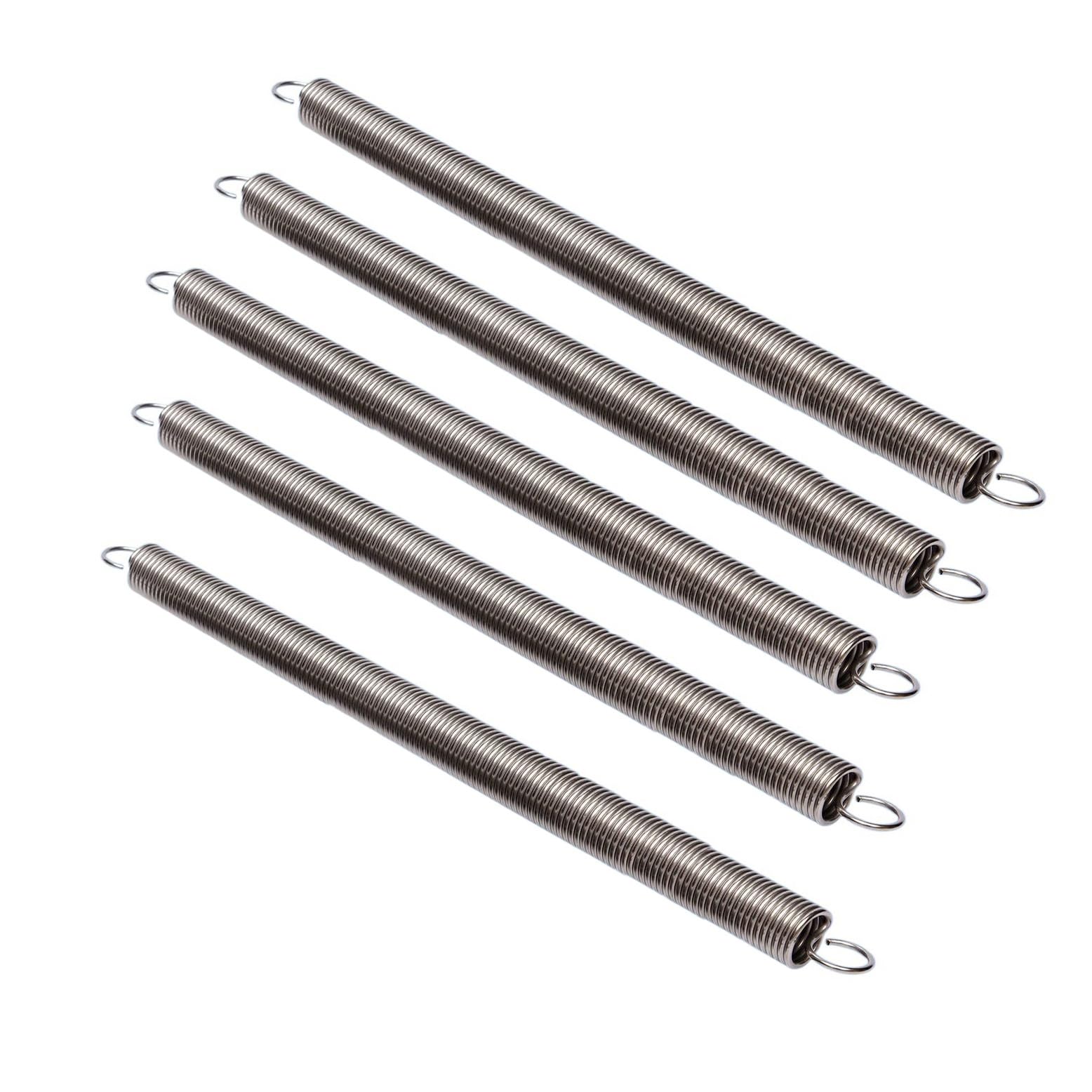 Produktbild von 2 Stück 304 Edelstahl Druckfedern – 150 Mm Länge, 1,0 Mm Draht-Ø, 10 Mm Außen-Ø – Robust & Langlebig Für Heimwerken & Reparaturen