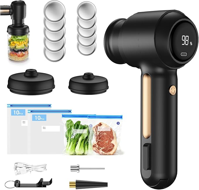 MFTEK Electric Mason Jar Vacuum Sealer Kit MFTEK Electric Mason Jar Vacuum Sealer Kit