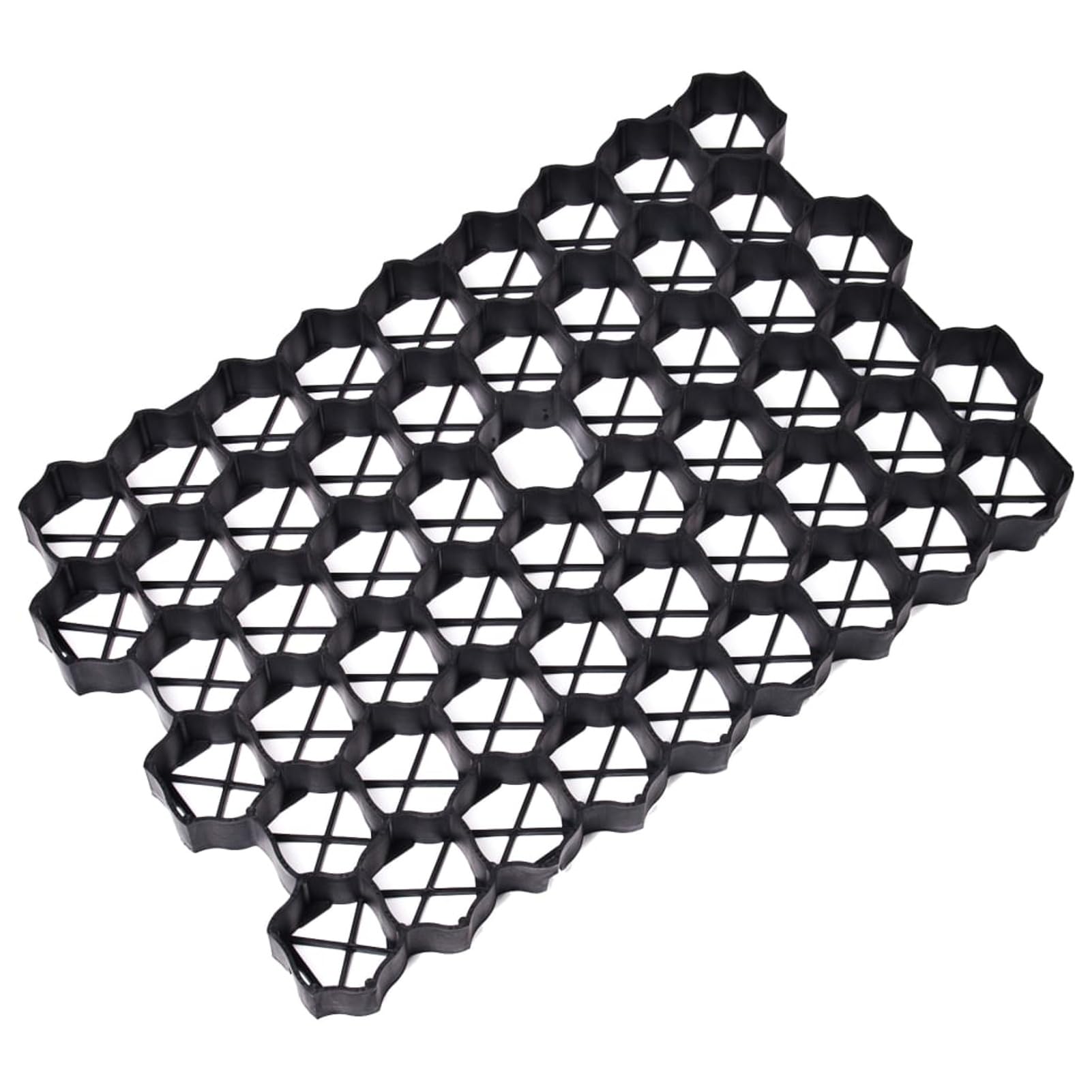 Griglie Salvaprato 16 pz Nere 60x40x3 cm in Plastica-146279