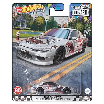 ホットウィール　日産 シルビア S15　エラー品　日産 35GT-RR ホットウィール ブールバード S15 シルビア シルエット エラー品