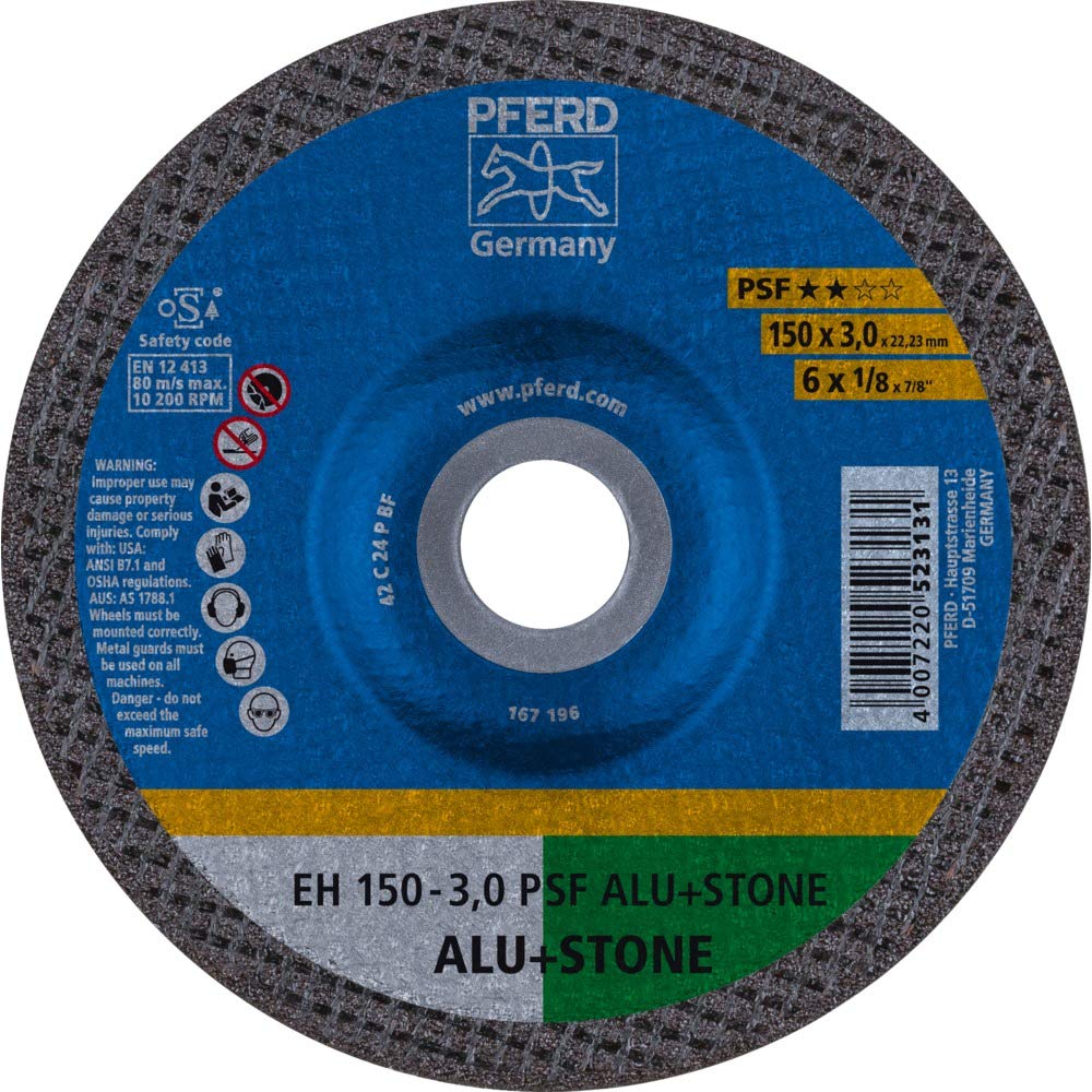PFERD EH 150-3,0 PSF - Disco de corte (25 unidades, aluminio y piedra) : 61823326