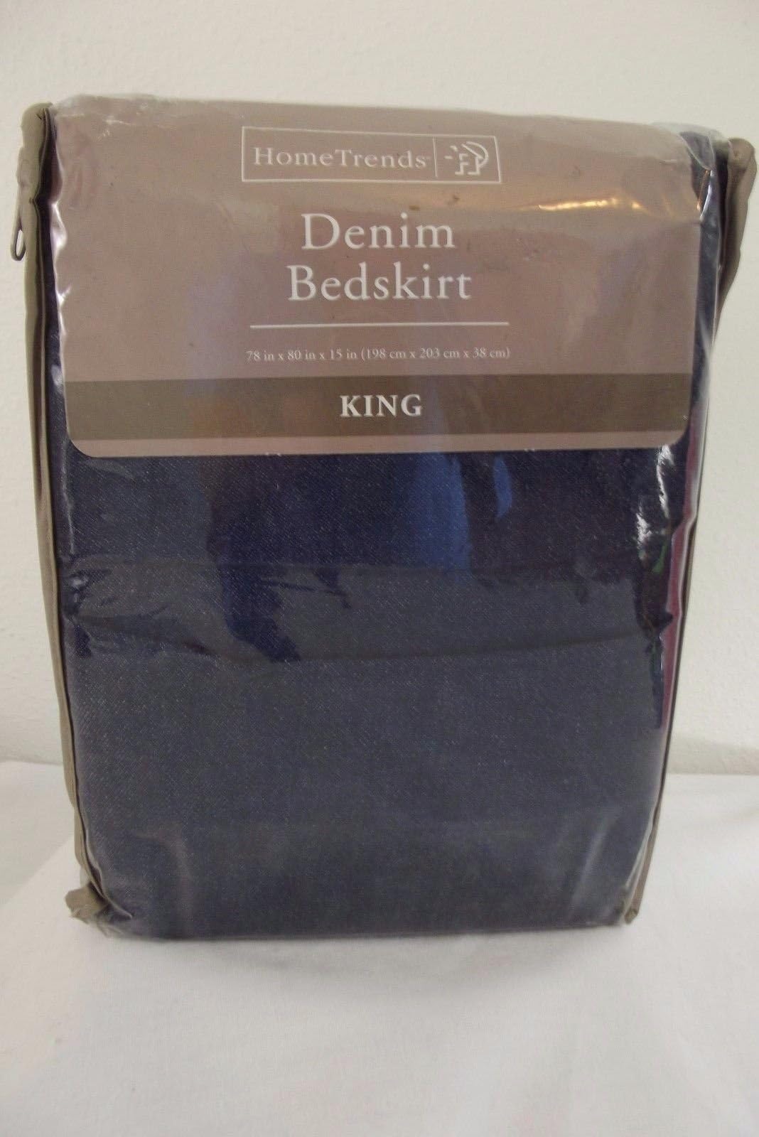 Home Trends Denim Bedskirt - King Size