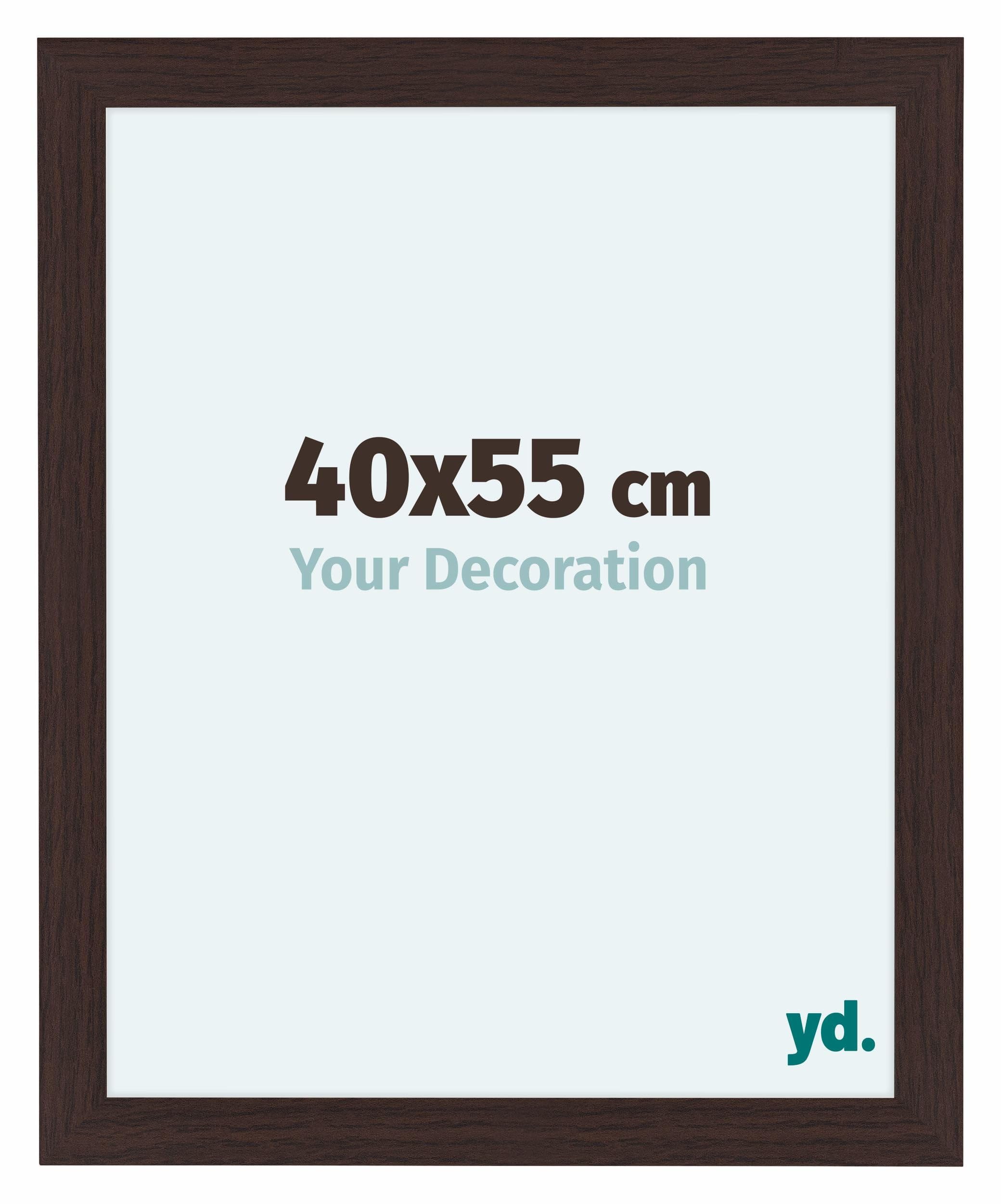 Your Decoration - Picture Frame 40x55 cm - Oak Dark - Decorative Wall Frame in MDF with Antireflection - Frame 40x55 - Como
