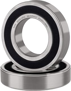 XiKe 2 Pcs 6209-2RS Double Rubber Seal Bearings 45x85x19mm, Pre-Lubricated and Stable Performance and Cost Effective, Deep Groove Ball Bearings.