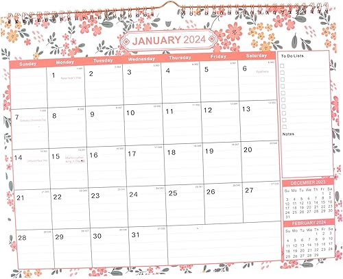 NOLITOY 2023 Desk Calendar 2024 Calendar 12 Month 2024 Wall Calendar 12 Month Calendar Delicate Planner Calendar English Agenda Calendar Wall