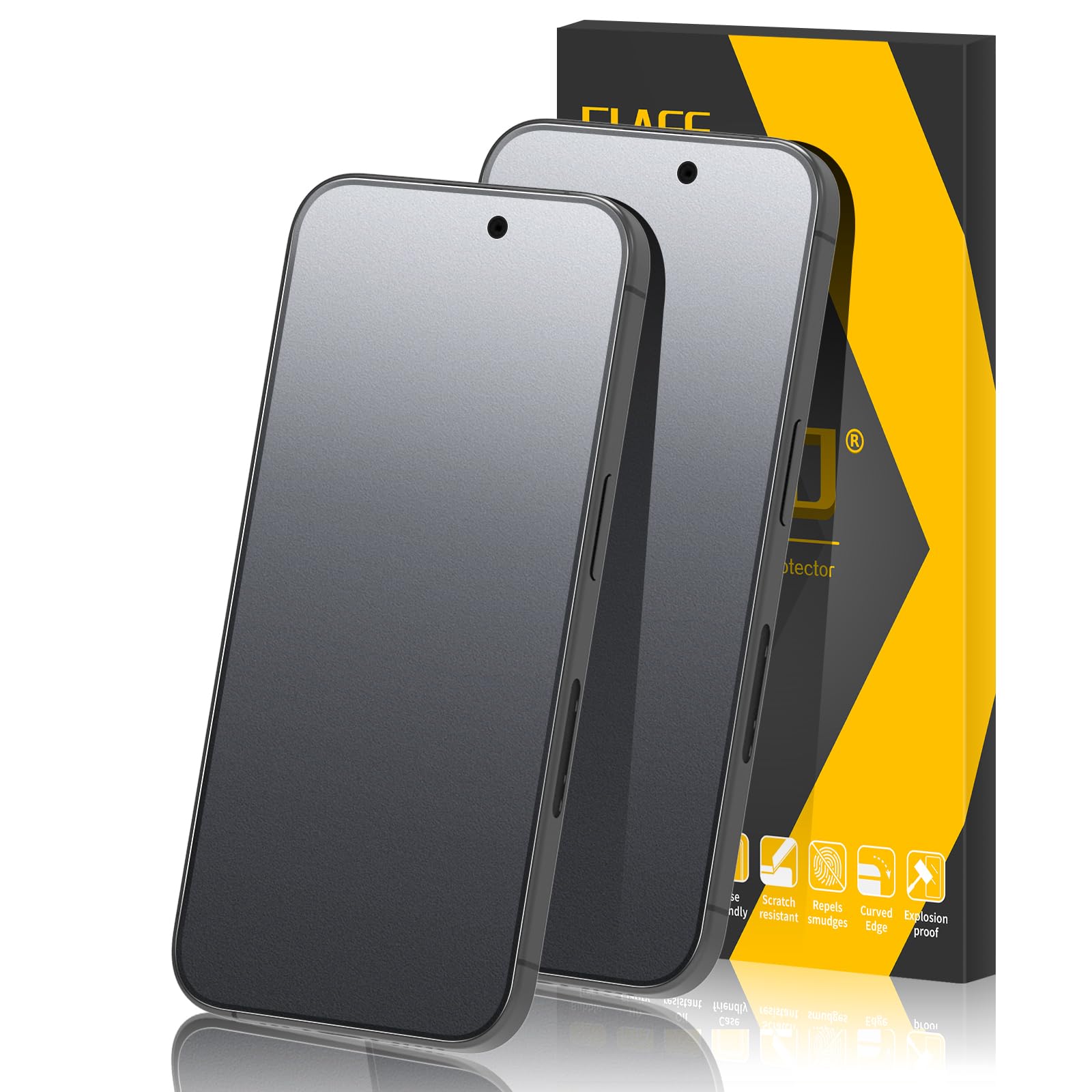 2 Piezas para iPhone 17 Pro Max Protector de Pantalla Mate, Antireflejo, Antihuellas, Tacto Cómodo, Fácil Instalación, 9H Pelicula Cristal Vidrio Templado