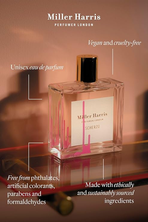 Miller Harris Scherzo Eau de Parfum | Floral, Oud, Sweet Perfume (3.4 fl oz)