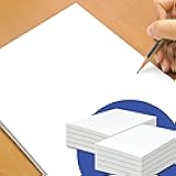 White Plain Note Pads - Memo Pads - Scratch Pads - Blank Writing Pads - 10 Pads 50 sheets in each pad (8.5