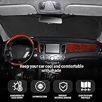 Vista 3 de Parasol, cubierta para parabrisas, protector que bloquea los rayos ultravioleta y el calor, accesorios de automóvil