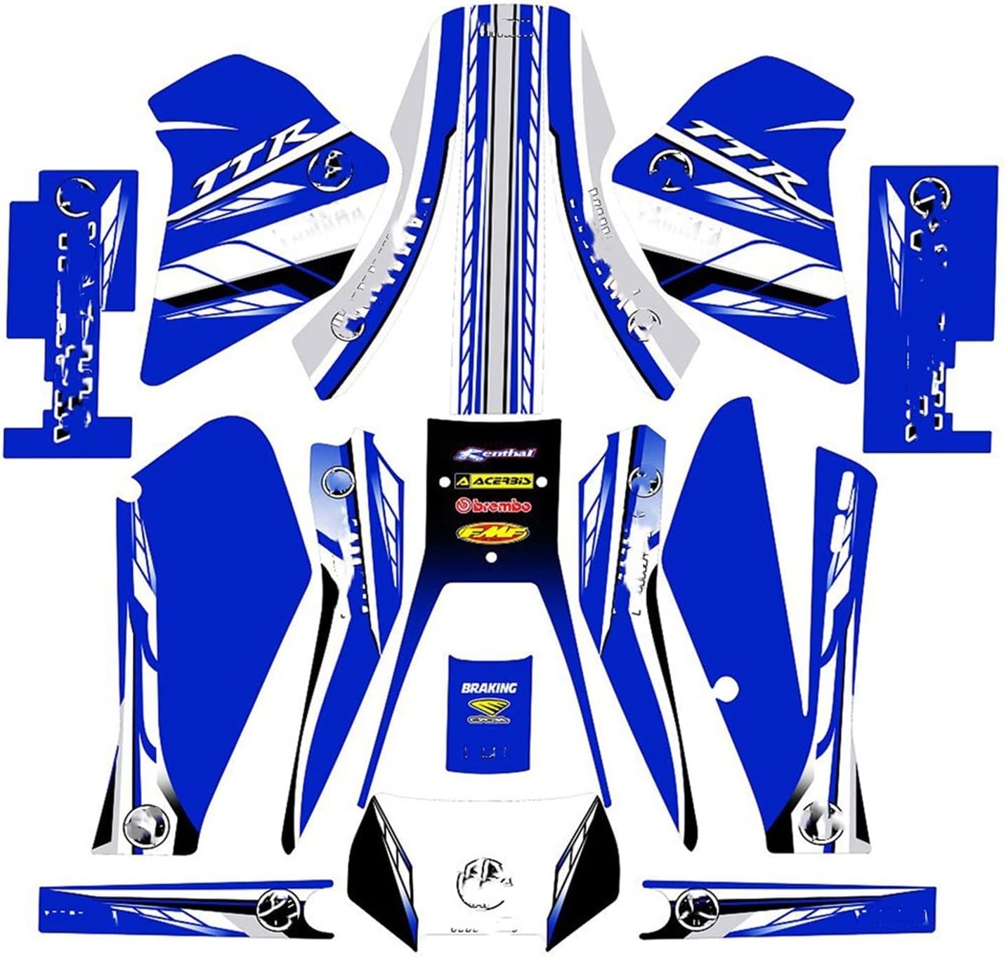 Liusu Full Set of 3M Stickers Kits Motorcycle Graphics