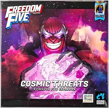 Freedom Five Cosmic Threats Retail, for 1-5 Players, Ages 14 and up