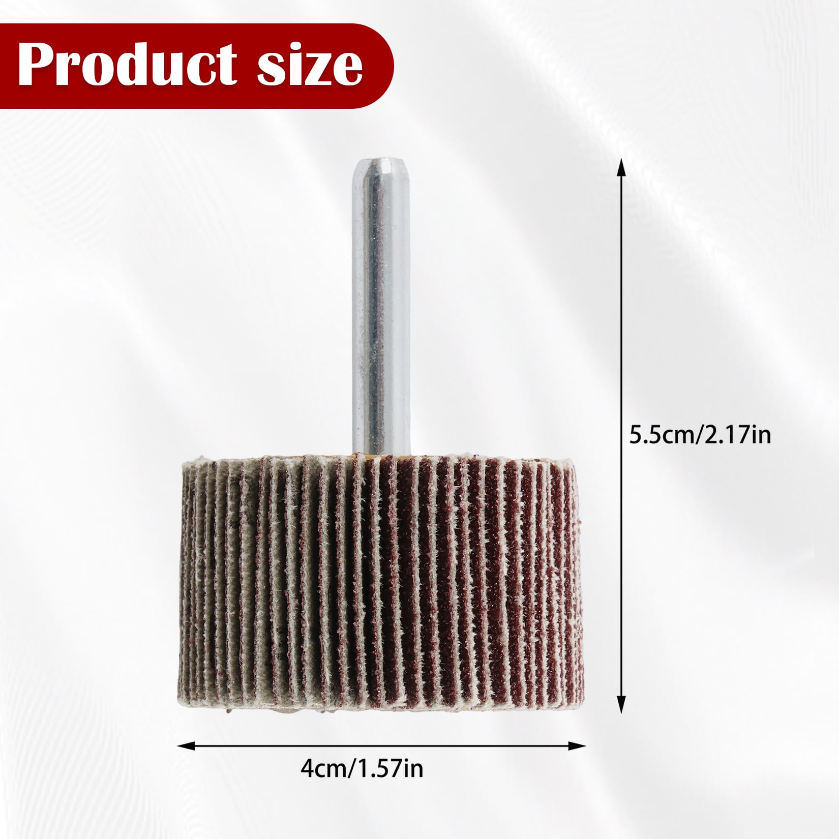 5 szt. tarcz ściernych listkowych, trzpień 1-1/2" x 1" x 1/4", ściernica z tlenku glinu, gradacja 120, do szlifowania, gratowania, polerowania metalu/drewna – pasuje do wiertarki, szlifierki kątowej