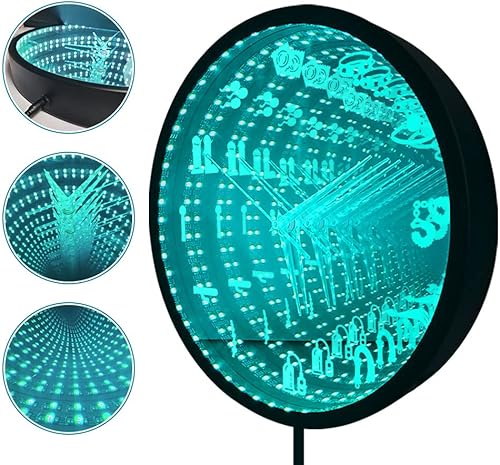 Miniatura 3 de The Geeky Days Accesorios para tienda de sexo, espejo infinito interestelar, reloj de pared luminoso, erótico, íntimo, juego de rol, herramientas