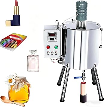 Constant Temperature Lipstick Filler Machine, Paste Filling Machine with Mixer,15l4gal/30l8gal Heating Range 90-300°c, For Lip Balm/Wax/Shampoo 30L8Gal