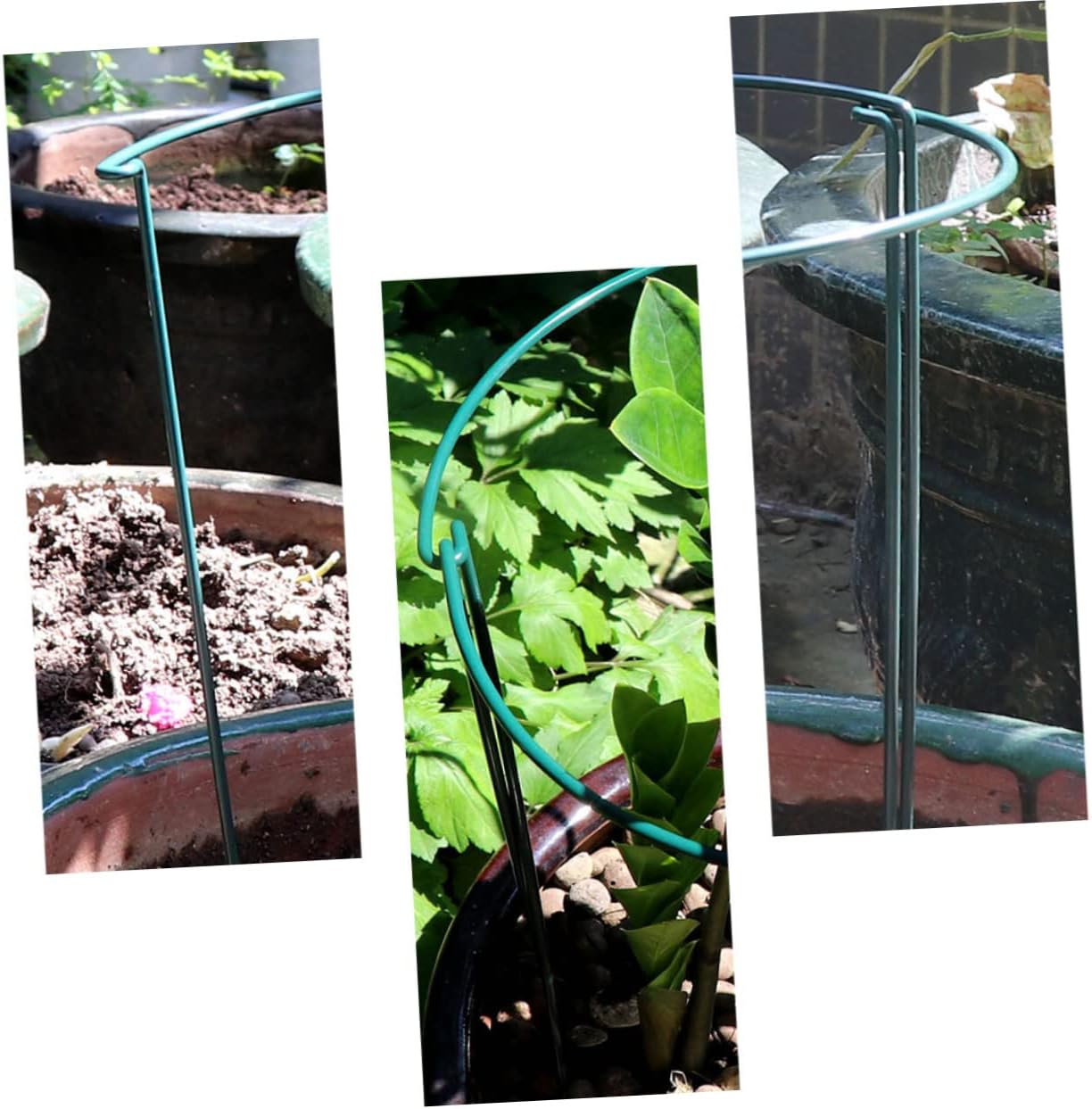 4pcs Semicircular Garden Trellis Plant Support Frame for Flowers Sturdy Plant Holders for Outside Climbing Vines